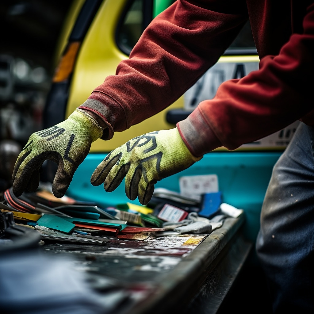 Comment enlever le lettrage sur une camionnette